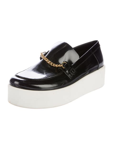 women celine loafers|Celine platform loafers.